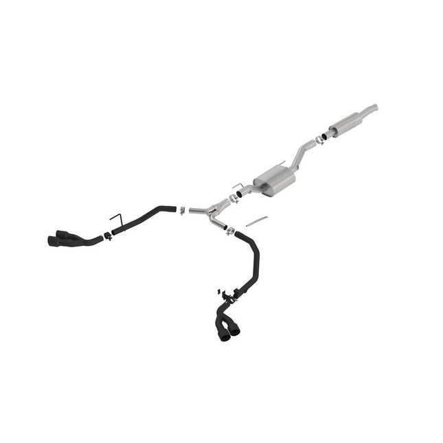 Borla 140816CB ATAK Cat-Back Exhaust with Ceramic Black Tips for Jeep Gladiator JT 3.6 V6 (2020-2023)