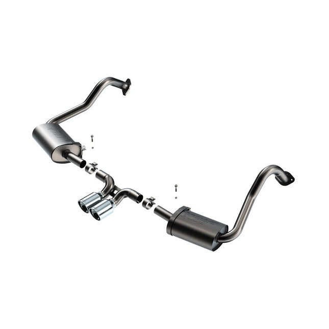 Borla 140817 S-Type Cat-Back Exhaust for Porsche 718 Cayman Boxster 2.0L 2.5L (2017-2025)