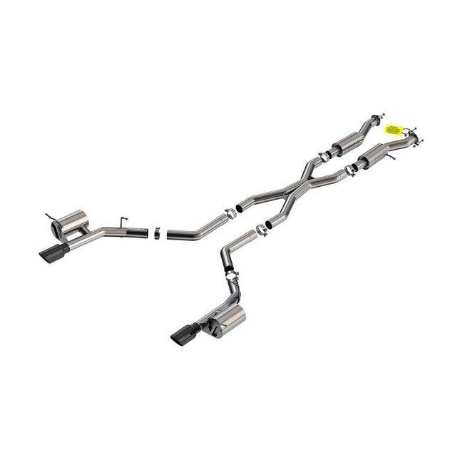 Borla 140885BC S-Type Cat-Back Exhaust with Black Chrome Tips for Dodge Durango SRT Hellcat 6.2L (2021-2023)