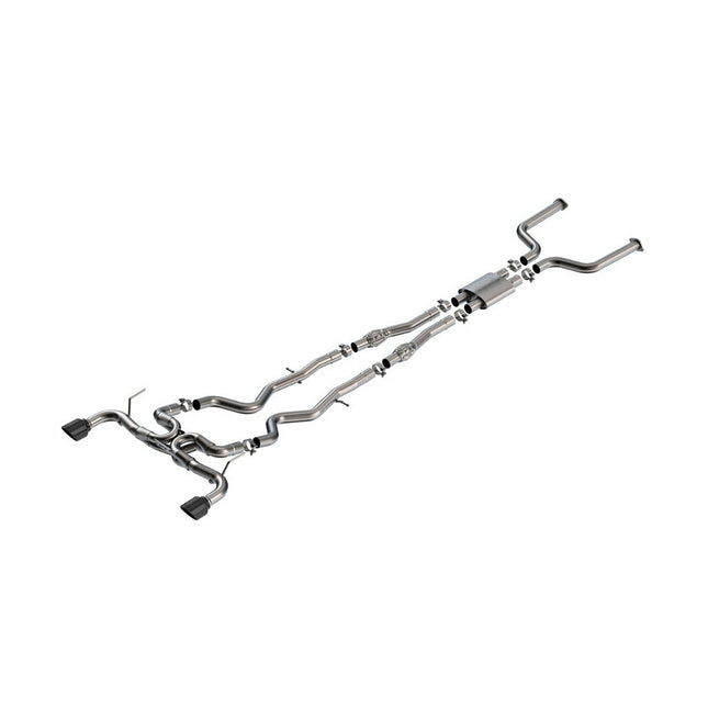 Borla 140978BC ATAK Cat-Back Exhaust with Black Chrome Tips for Infiniti Q50 3.0L V6 (2016-2024)