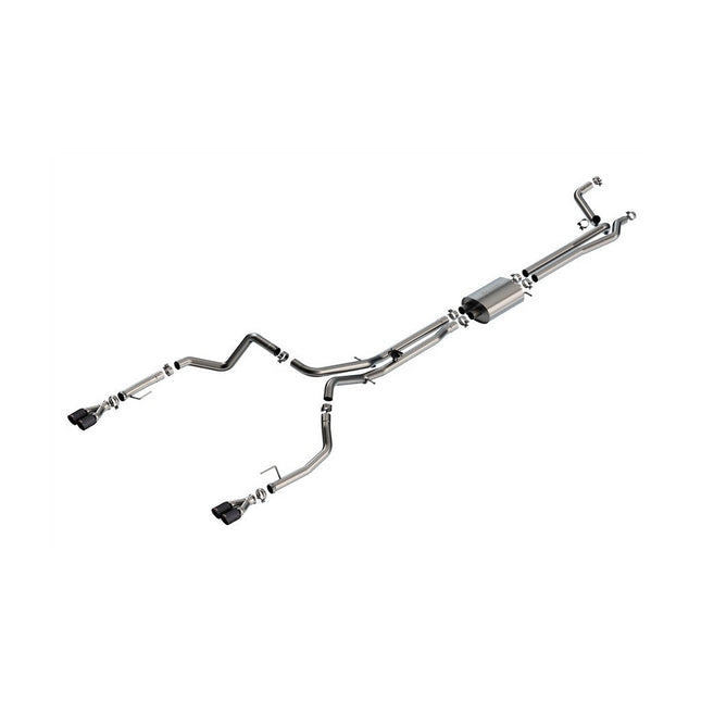 Borla 141000CFBA S-Type Cat-Back Exhaust for Chevrolet Silverado / GMC Sierra 1500 6.2L V8 (2024)