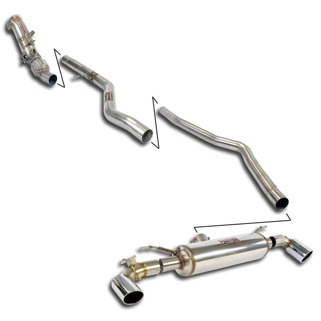 Supersprint 987380 Cat-Back Exhaust System for BMW 1 Series F20 & F21