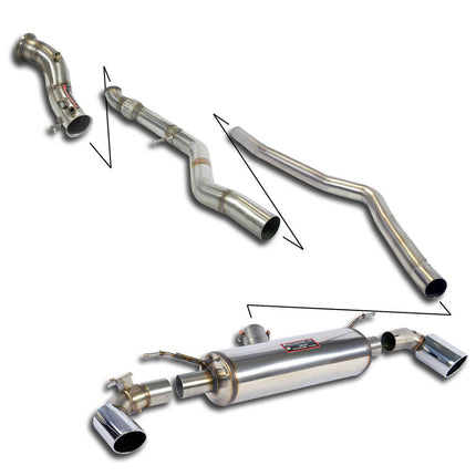 Supersprint 988520 Cat-Back Exhaust System for BMW 1 Series (F20/F21)