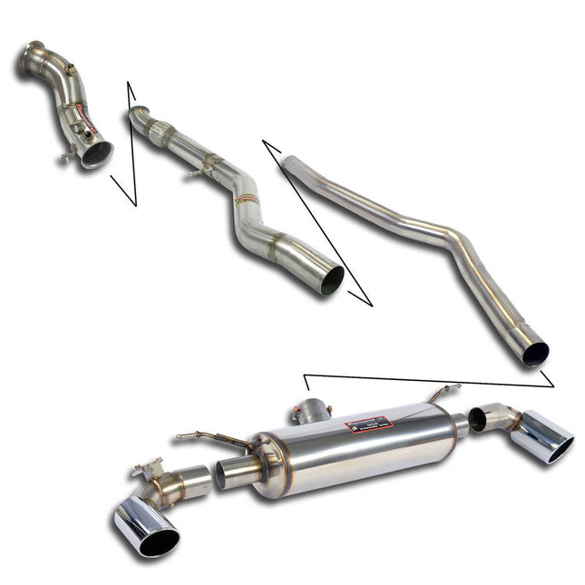 Supersprint 988650 Cat-Back Exhaust System for BMW 1 Series (F20/F21)