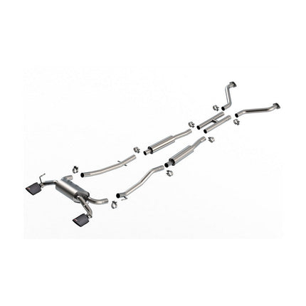 Borla 140958CFBA Cat-Back Exhaust with Carbon Fiber Tips for Nissan 350Z 3.5L (2003-2008)