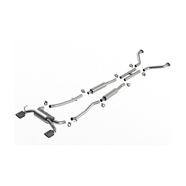 Borla 140958CFBA Cat-Back Exhaust with Carbon Fiber Tips for Nissan 350Z 3.5L (2003-2008)