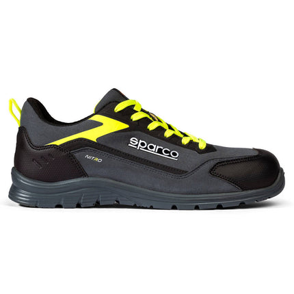 Sparco Nitro Kalle S3S Mechanics Shoes - Black/Fluo Orange