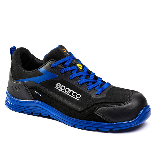 Sparco Nitro Sami S3S Mechanics Shoes - Black/Blue