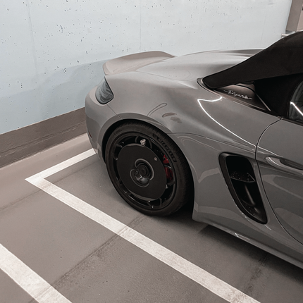Gold Leaf Aero Discs EVO 718 Cayman GT4 fitted