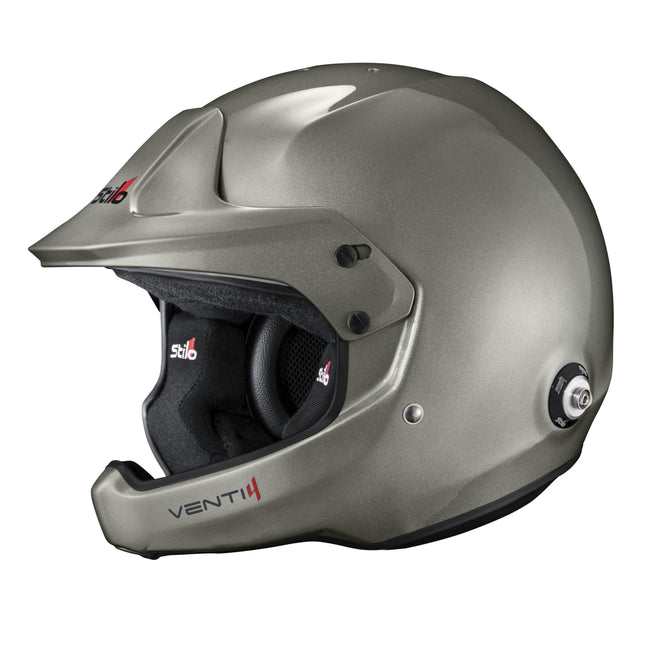 Stilo Venti4 WRC Composite Open Face Racing Helmet Titanium (FIA 8859-2024, Snell SA2025) (AA0224BG2X)