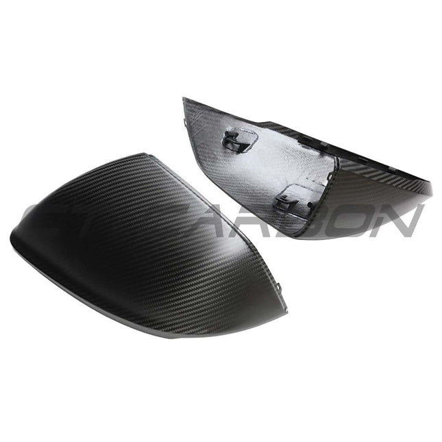 Carbon fibre mirror cover side profile