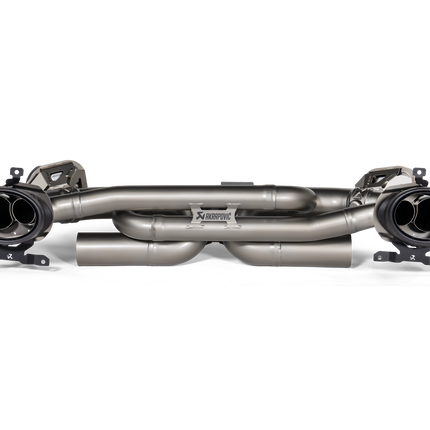Akrapovic Slip-On Race Line Titanium Exhaust for Porsche 911 Carrera /S/4/4S/GTS/Cabriolet/Targa/Dakar 992 2019-2024 (S-PO/T/8) - Black Coated Tips
