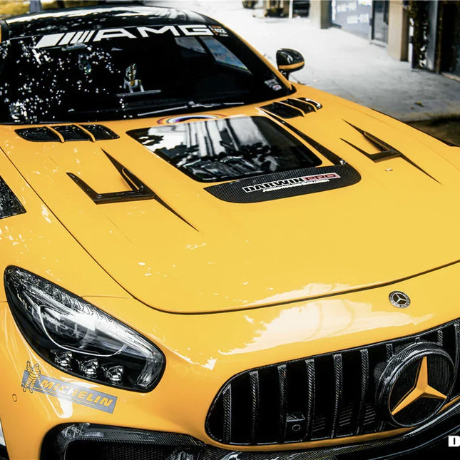 DarwinPro BK Style Partial Carbon Fiber Front Fenders for Mercedes-AMG GT / GT S / GT C / GT R 2015-2021, image 8