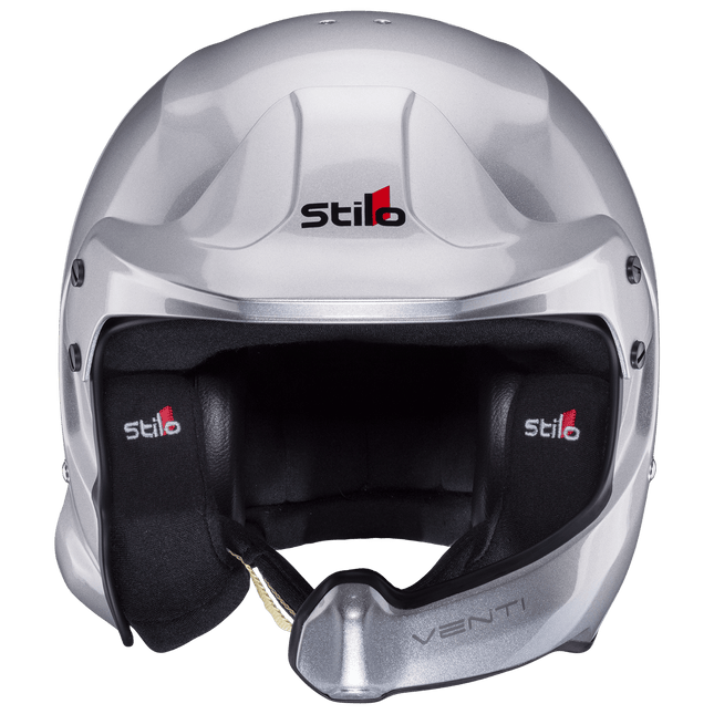 Stilo Venti WRC Composite Open Face Racing Helmet Silver (FIA 8859-2015, Snell SA2020) (AA0220BG2T)