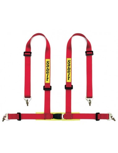 Sabelt Clubman Series 4-Point Racing Harness, Red