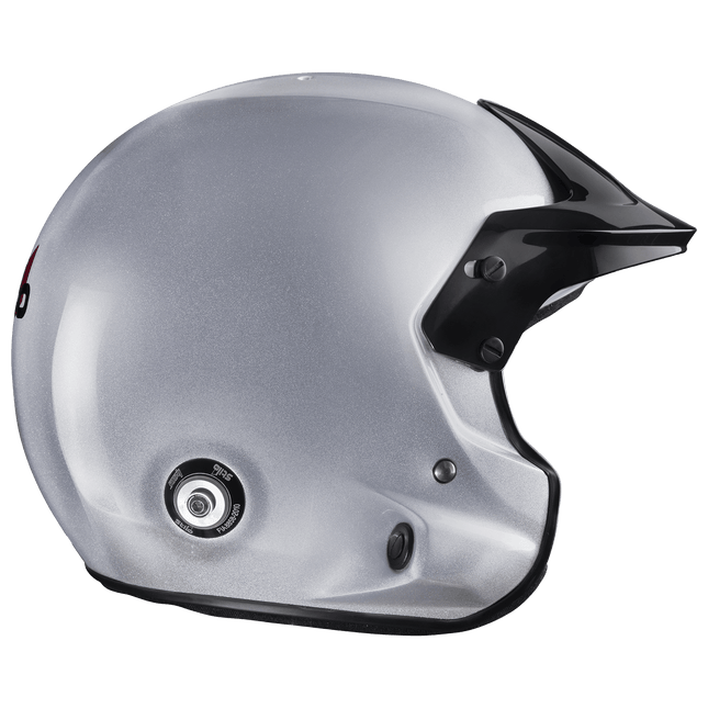 Stilo Venti Trophy Jet Composite Open Face Racing Helmet Silver (FIA 8859-2015, Snell SA2020) (AA0112AF2T)
