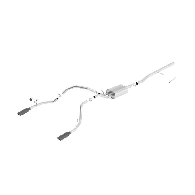 Borla 140537BC Cat-Back Exhaust for Chevrolet Silverado 1500 GMC Sierra 5.3L V8 (2014-2016)