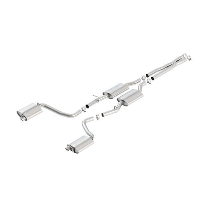 Borla 140636 S-Type Cat-Back Exhaust for Chrysler 300C and Dodge Charger R/T 5.7L V8 (2015+)