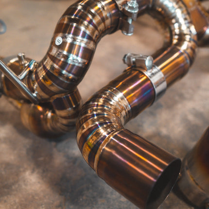 Valvetronic Designs Titanium Valved Sport Exhaust System for Ferrari F8 Tributo and F8 Spider (FER.F8.VSES.TI)