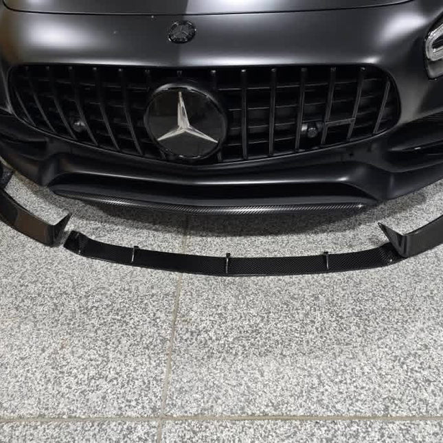Paktechz Carbon Fiber Front Lip Ver.1 for Mercedes-AMG GT / GT S / GT C C190 2018-2021, image 4