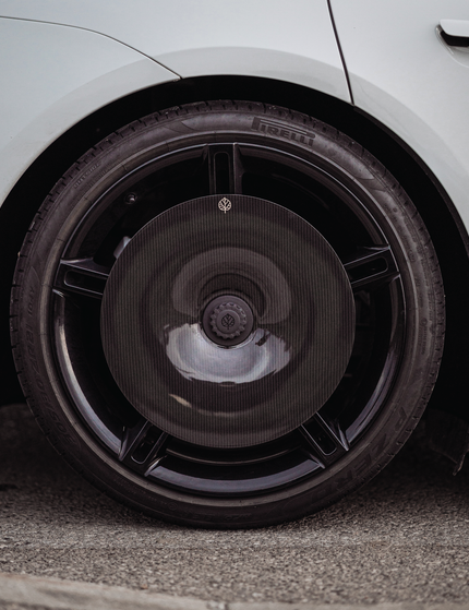 Gold Leaf Aero Discs EVO for Porsche Taycan aluminium wheels
