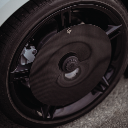 Gold Leaf Aero Discs EVO Taycan fitted