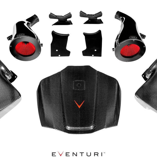 Eventuri Carbon Fiber Intake and Engine Cover for Mercedes-AMG GT / GT S / GT R C190 (Gloss), image 1