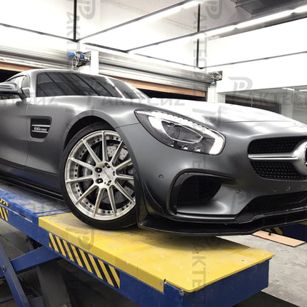 Paktechz Carbon Fiber Front Lip Ver.1 for Mercedes-AMG GT / GT S C190 2015-2017, image 17