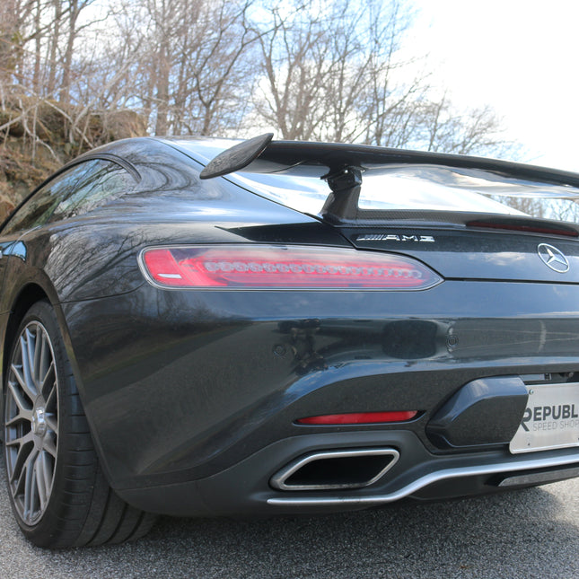 Aero Republic GTR Style Carbon Fiber Rear Spoiler Wing for Mercedes-AMG GT / GT S / GT C C190, image 16