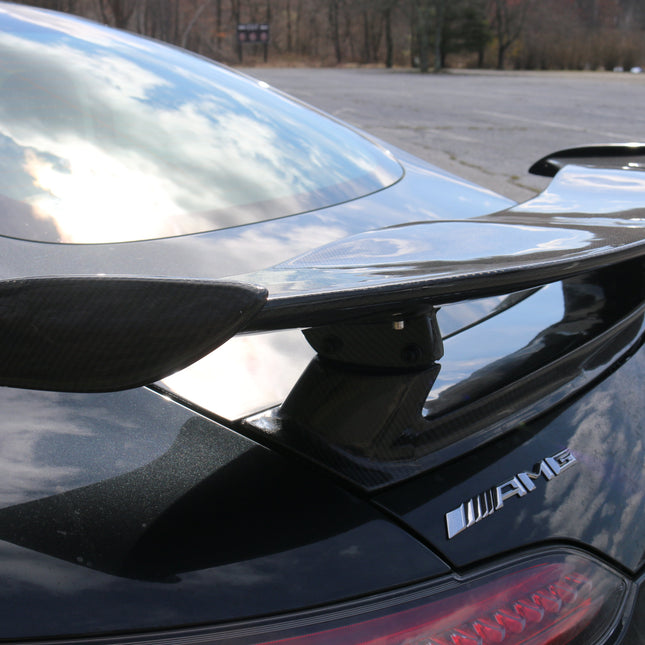 Aero Republic GTR Style Carbon Fiber Rear Spoiler Wing for Mercedes-AMG GT / GT S / GT C C190, image 17
