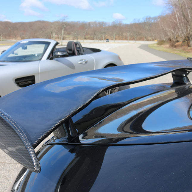 Aero Republic GTR Style Carbon Fiber Rear Spoiler Wing for Mercedes-AMG GT / GT S / GT C C190, image 18