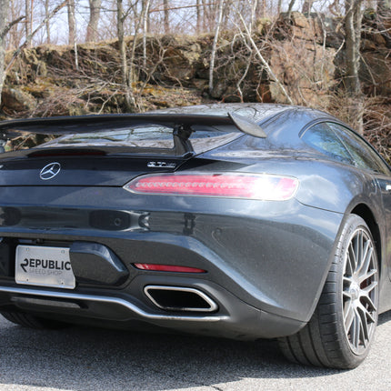 Aero Republic GTR Style Carbon Fiber Rear Spoiler Wing for Mercedes-AMG GT / GT S / GT C C190, image 3