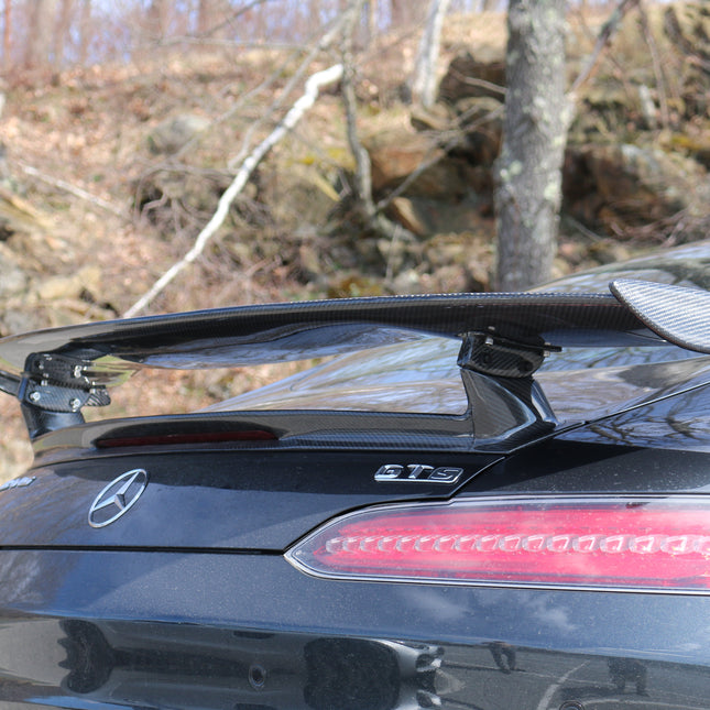 Aero Republic GTR Style Carbon Fiber Rear Spoiler Wing for Mercedes-AMG GT / GT S / GT C C190, image 2