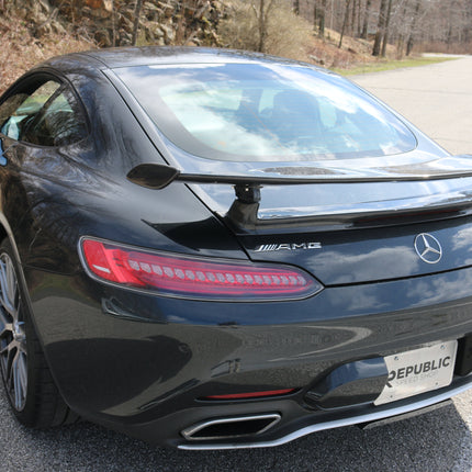 Aero Republic GTR Style Carbon Fiber Rear Spoiler Wing for Mercedes-AMG GT / GT S / GT C C190, image 1