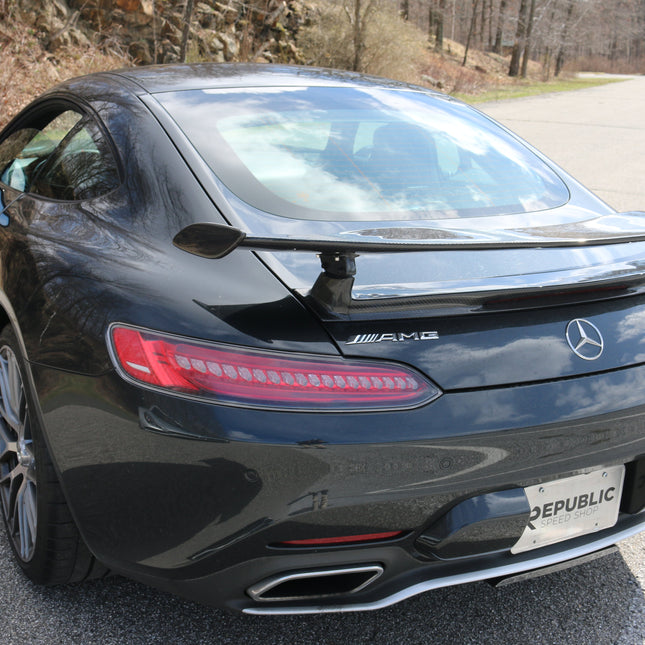 Aero Republic GTR Style Carbon Fiber Rear Spoiler Wing for Mercedes-AMG GT / GT S / GT C C190, image 1