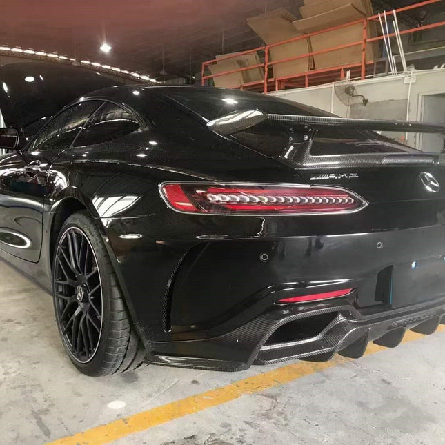 Aero Republic PD Style Carbon Fiber Rear Diffuser for Mercedes-AMG GT / GT S C190 2015+, image 4