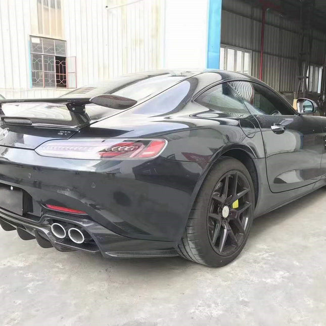 Aero Republic PD Style Carbon Fiber Rear Diffuser for Mercedes-AMG GT / GT S C190 2015+, image 6