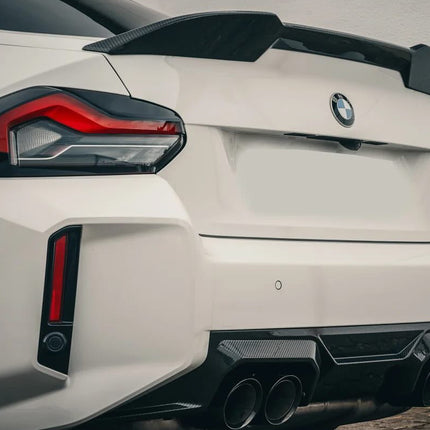Alpha-N G87 M2 Carbon Trunk Spoiler installed