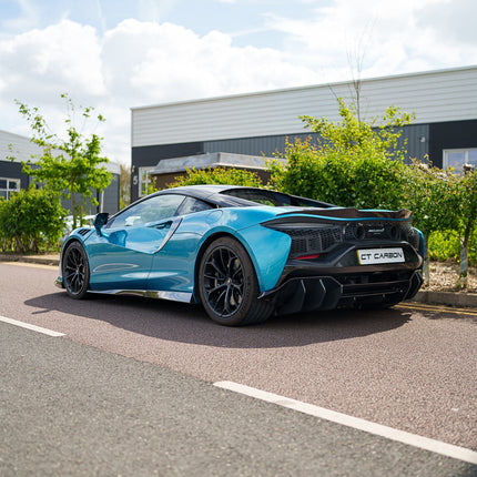McLaren Artura carbon fibre side skirt profile view