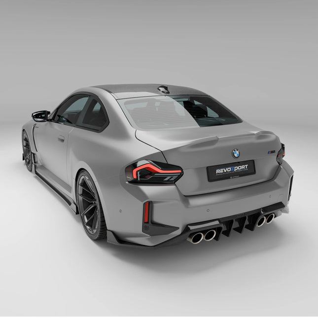 Revozport Rear Bumper Canards installed
