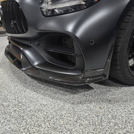 Paktechz Carbon Fiber Front Lip Ver.1 for Mercedes-AMG GT / GT S / GT C C190 2018-2021, image 6