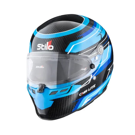Stilo ST6 CMR Lite Carbon Karting Helmet, Blue Carbon Graphic