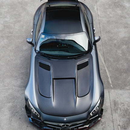 CMST Black Series Style Carbon Fiber Hood for Mercedes-AMG GT / GT S / GT C / GT R C190, image 1