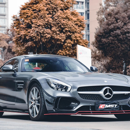 CMST Carbon Fiber Front Bumper Canards for Mercedes-AMG GT / GT S C190 2015-2017, image 5