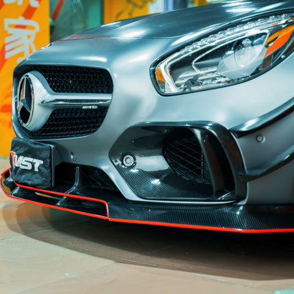 CMST Carbon Fiber Front Bumper Canards for Mercedes-AMG GT / GT S C190 2015-2017, image 10