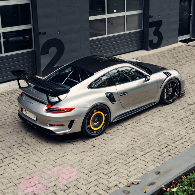 Gold Leaf aero discs GT3 RS 991.2 on car