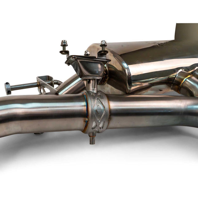 Fabspeed Lamborghini Urus valved cat-back exhaust, valve detail