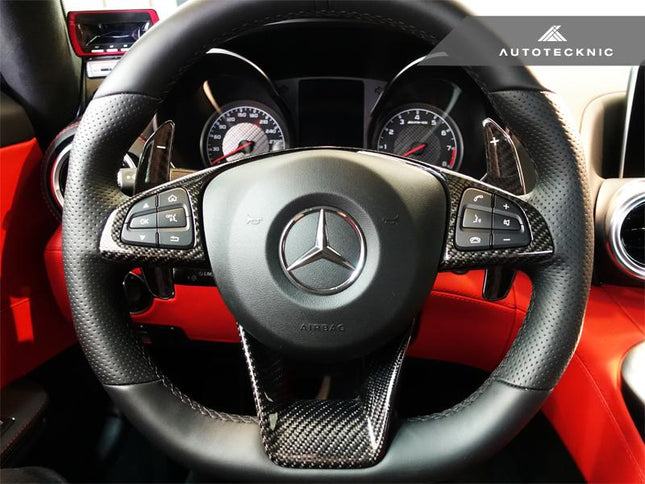 AutoTecknic Dry Carbon Battle Version Shift Paddles for Mercedes-AMG Models (Gloss), image 3