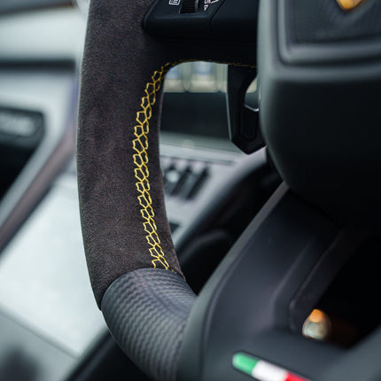 Lamborghini Urus carbon fibre steering wheel flat bottom