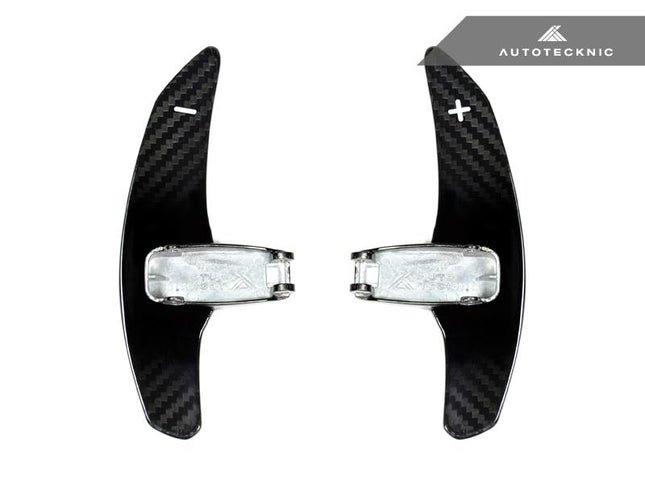 AutoTecknic Dry Carbon Battle Version Shift Paddles for Mercedes-AMG Models (Gloss), image 1